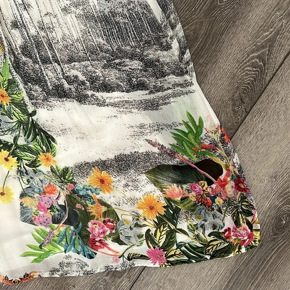 Label Ritu Kumar Floral Print midi Dress Size 4 - Picture 4 of 8